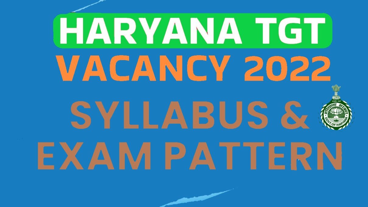 Haryana HSSC TGT Syllabus