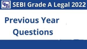 Sebi Previous Year Question Paper PDF Downlaod