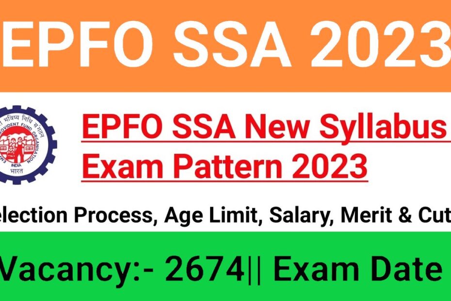 EPFO SSA Syllabus 2023 in Hindi